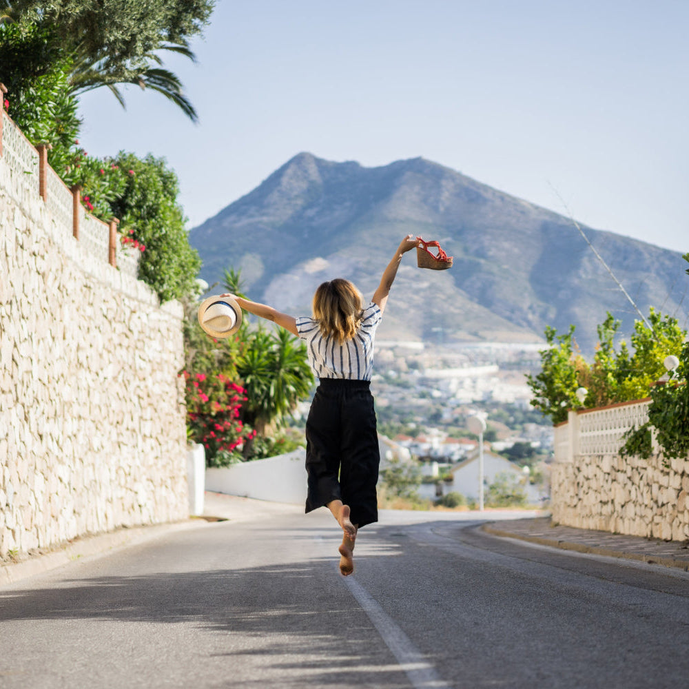 Woman travelling Spain